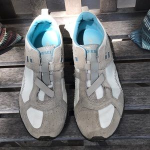 Diesel slip on leather walking shoes